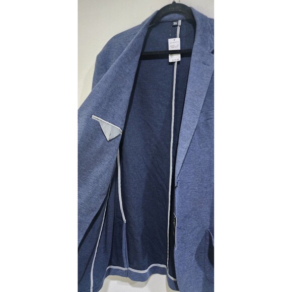 NEW Michael Strahan Blazer Mens 3XLT Blue Unconstructed Two Button Casual - Picture 10 of 12